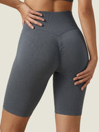 Hand-Braided High-Waist Seamless Shorts
