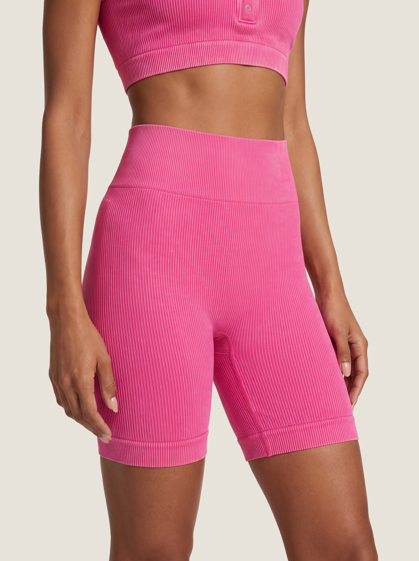 Ribbed Seamless Bike Shorts