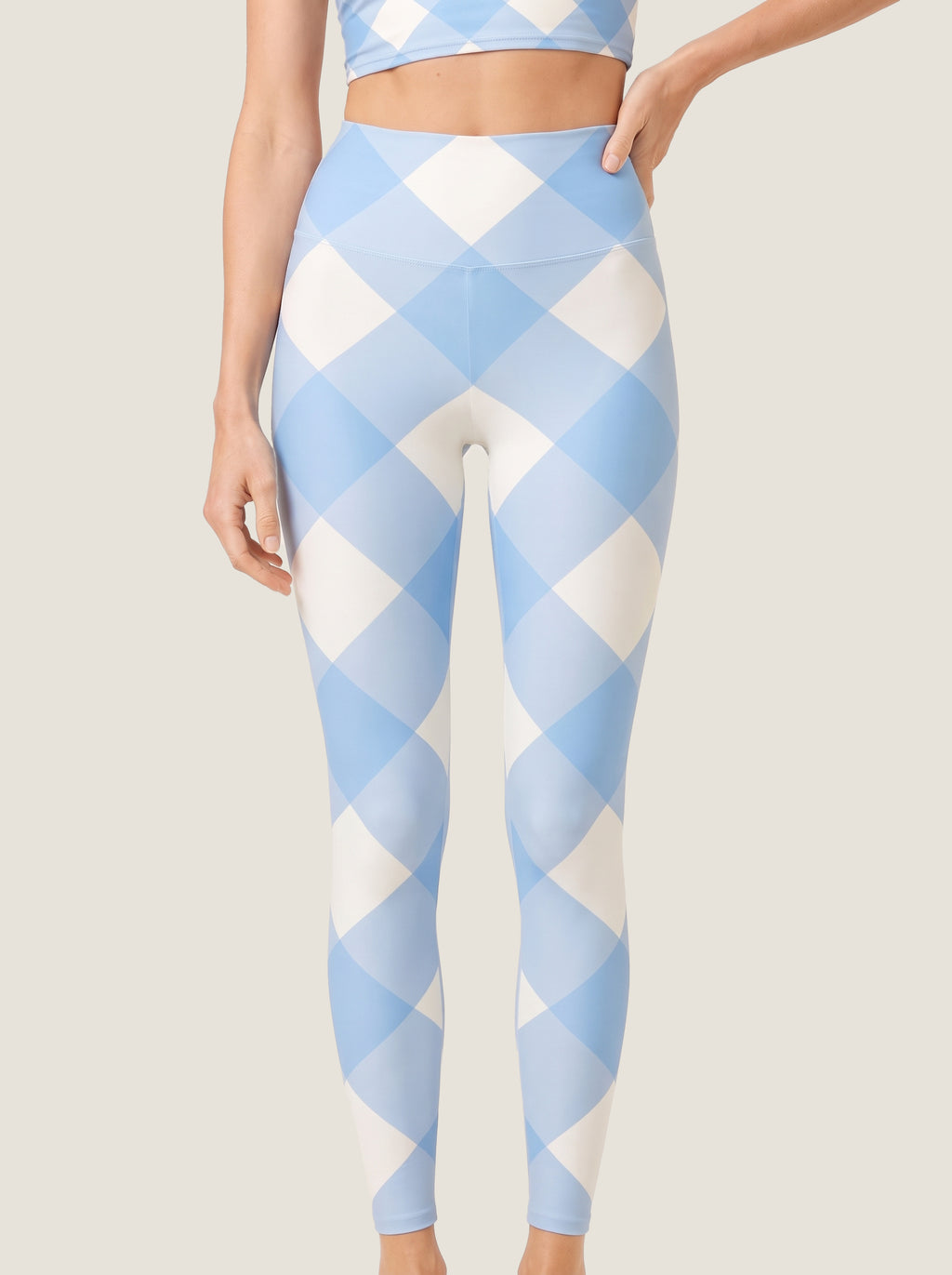 Soft Blue Argyle Bralette Set