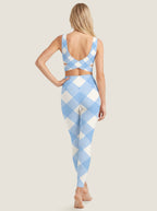Soft Blue Argyle Bralette Set