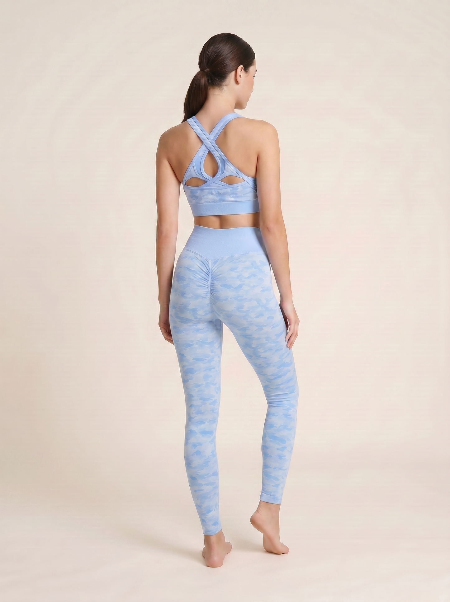 The Serenity Series: Cross-Front Camo Bra