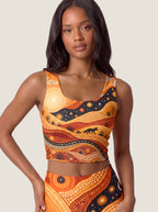 Desert Fox Dot Art Bralette Set