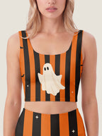 Halloween Ghost Stripe Bralette Set