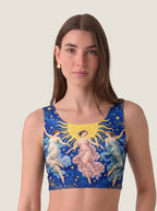 Celestial Sun Goddess Crop Top Set