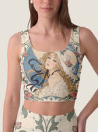 Art Nouveau Muse Crop Top Set