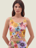 Watercolor Floral Garden Bralette Set