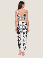 Monochrome Muse Collage Sports Bra Set