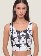 Monochrome Muse Collage Sports Bra Set