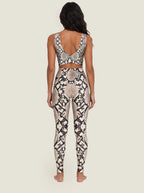 Snake Skin Print Sports Bra Set