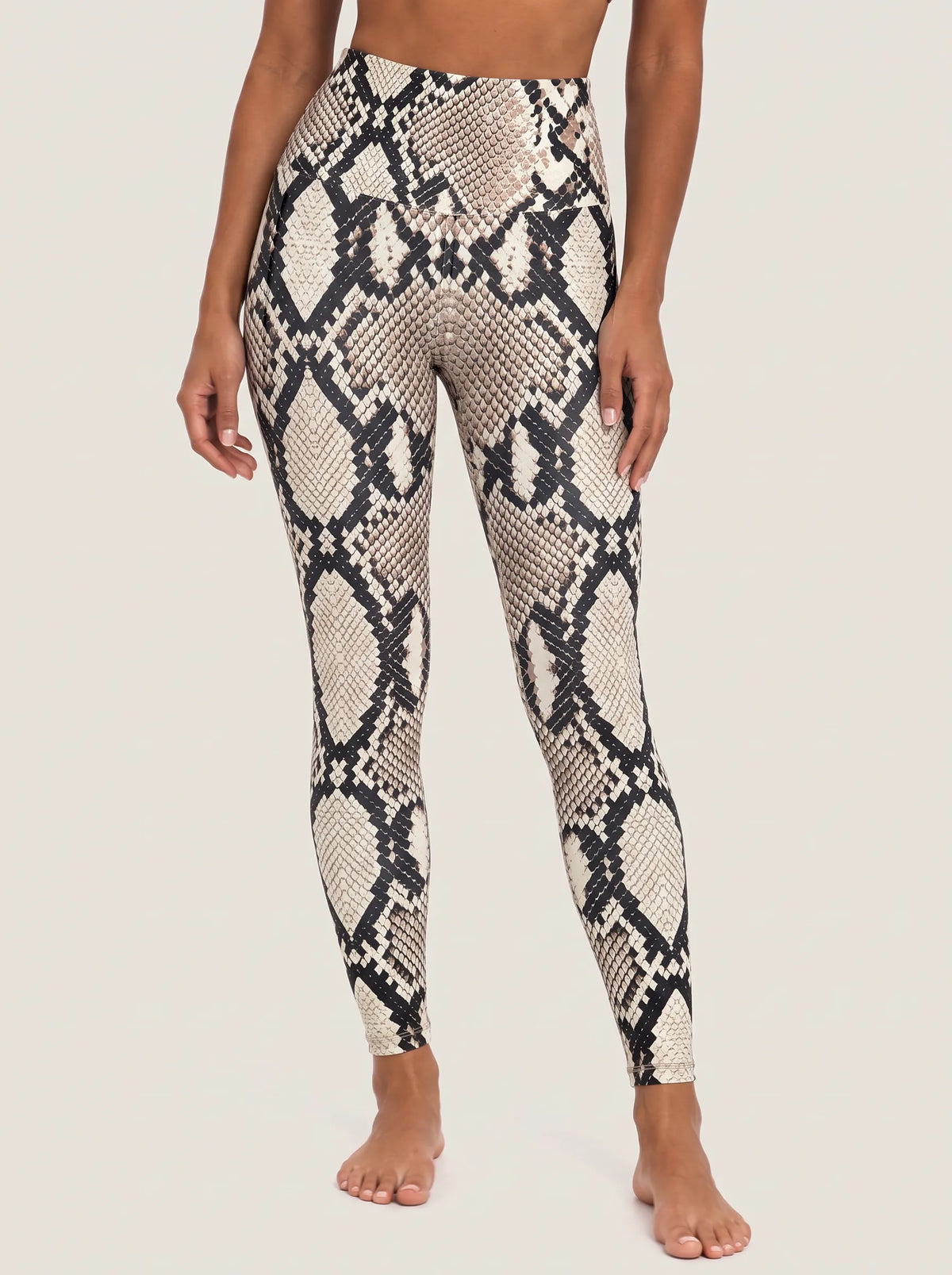 Snake Skin Print Sports Bra Set