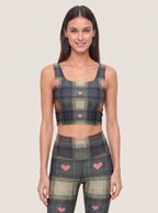 Tartan Sweetheart Sports Bra Set