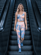 Painted Bloom Sports Bra Set