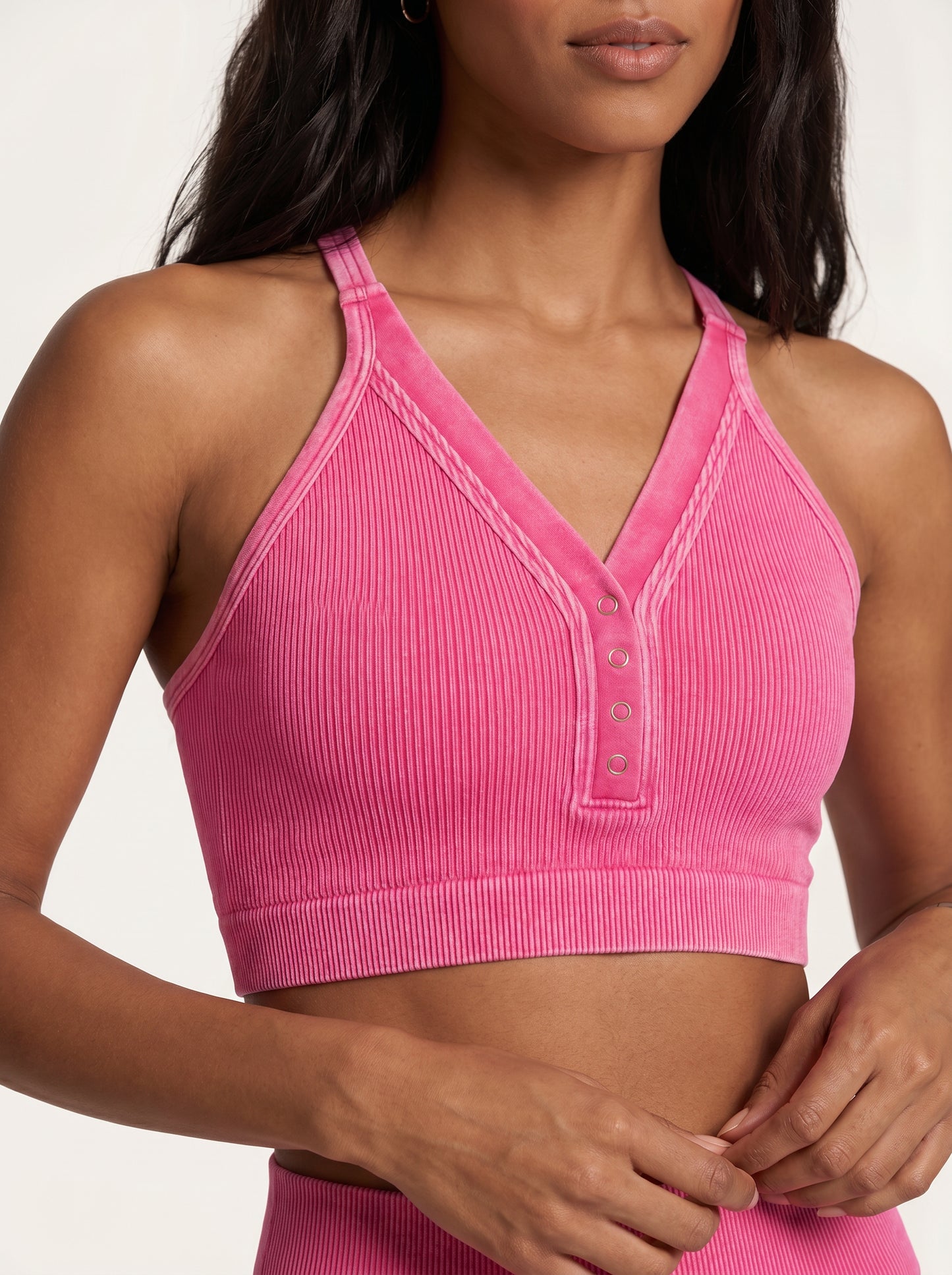 The Serenity Series: Henley Ribbed Seamless Bra