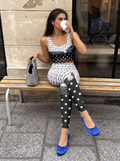 Love Bow Polka Dot Sports Bra Set