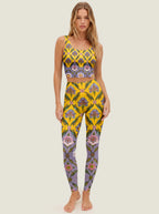 Golden Iris Tapestry High-Rise Leggings