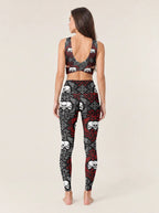 Gothic Skull Damask Sports Bra Set