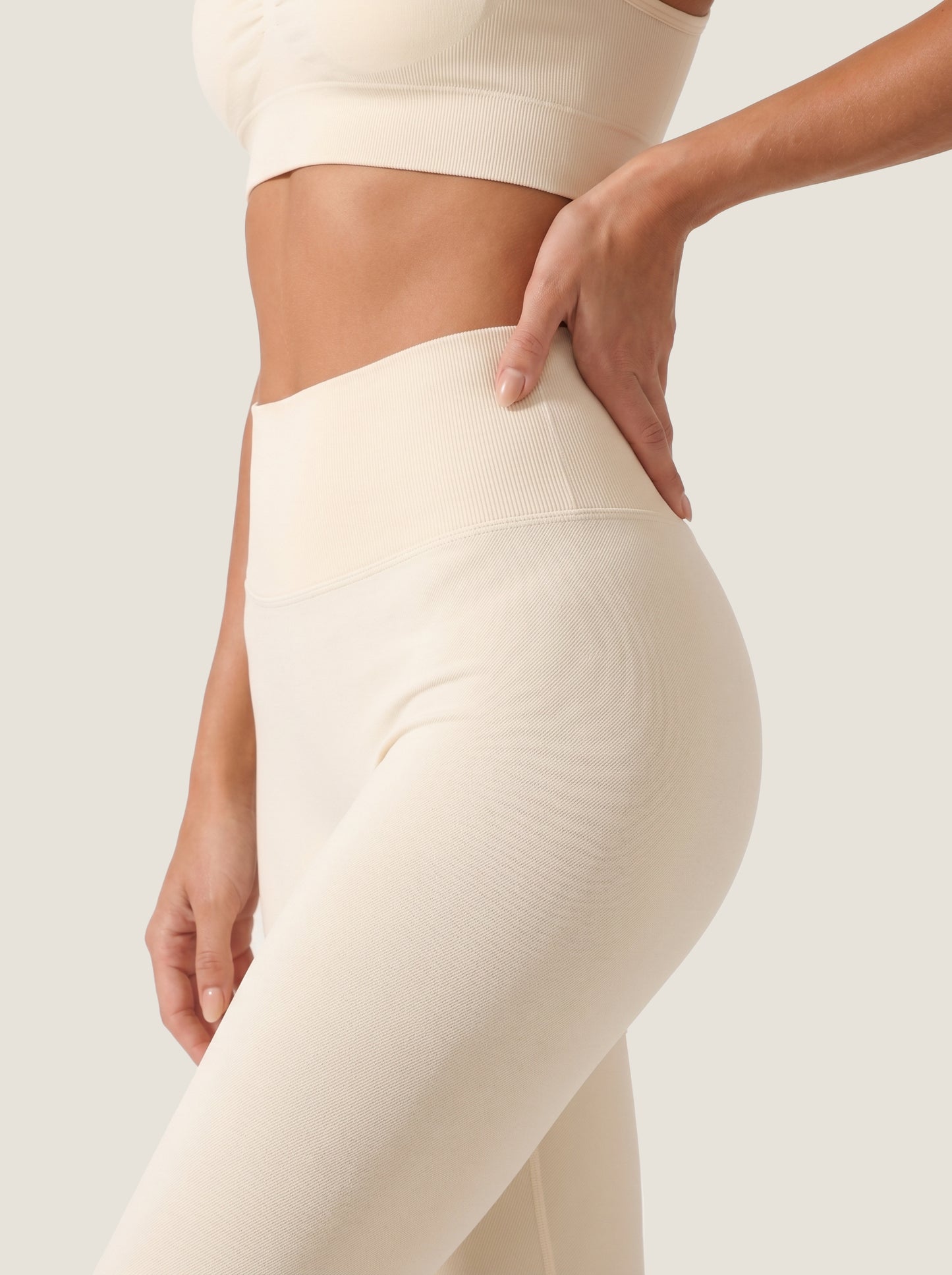 Ribbed High-Waist Seamless Leggings