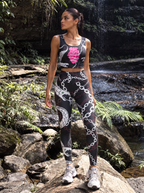 Anatomical Heart Chain Sports Bra Set
