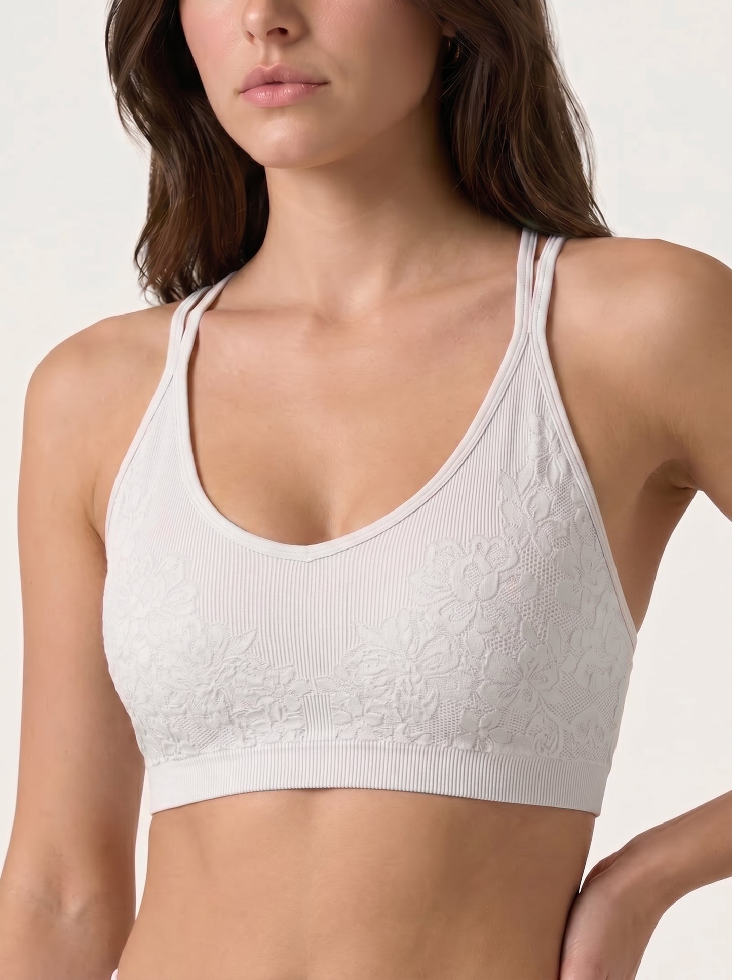 The Aura Series: Floral Jacquard Bra