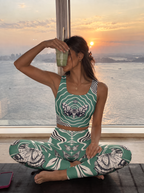 Mystic Moth Wave Sports Bra Set