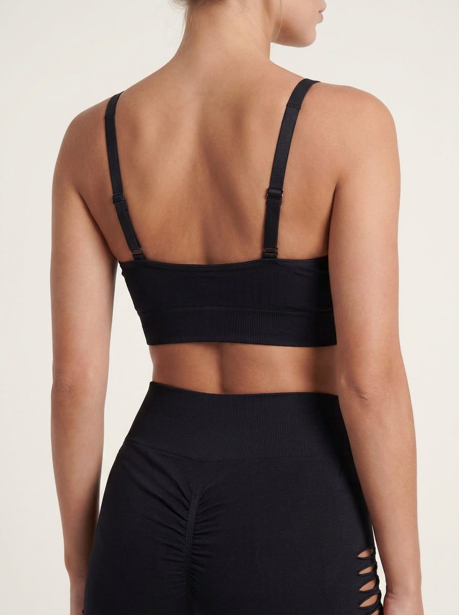 The Aura Series: Ruched-Center Performance Bra