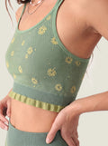 Daisy Jacquard Frill Bra