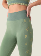 Daisy Jacquard Seamless Leggings