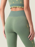 Daisy Jacquard Seamless Leggings