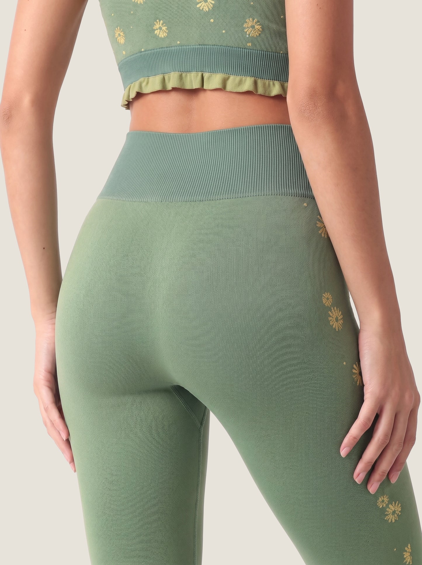 Daisy Jacquard Seamless Leggings