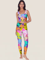 Pop Art Cat Collage Sports Bra Set