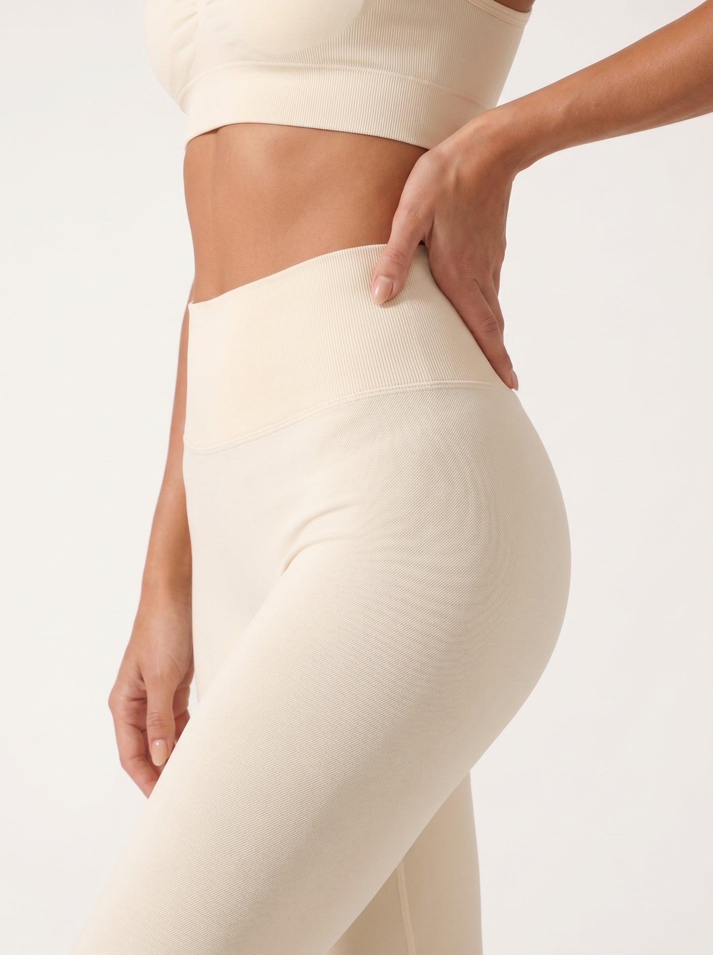 The Serenity Series: High-Waist Ribbed Seamless Leggings