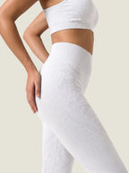 Die Aura-Serie: Leggings mit floralem Jacquardmuster