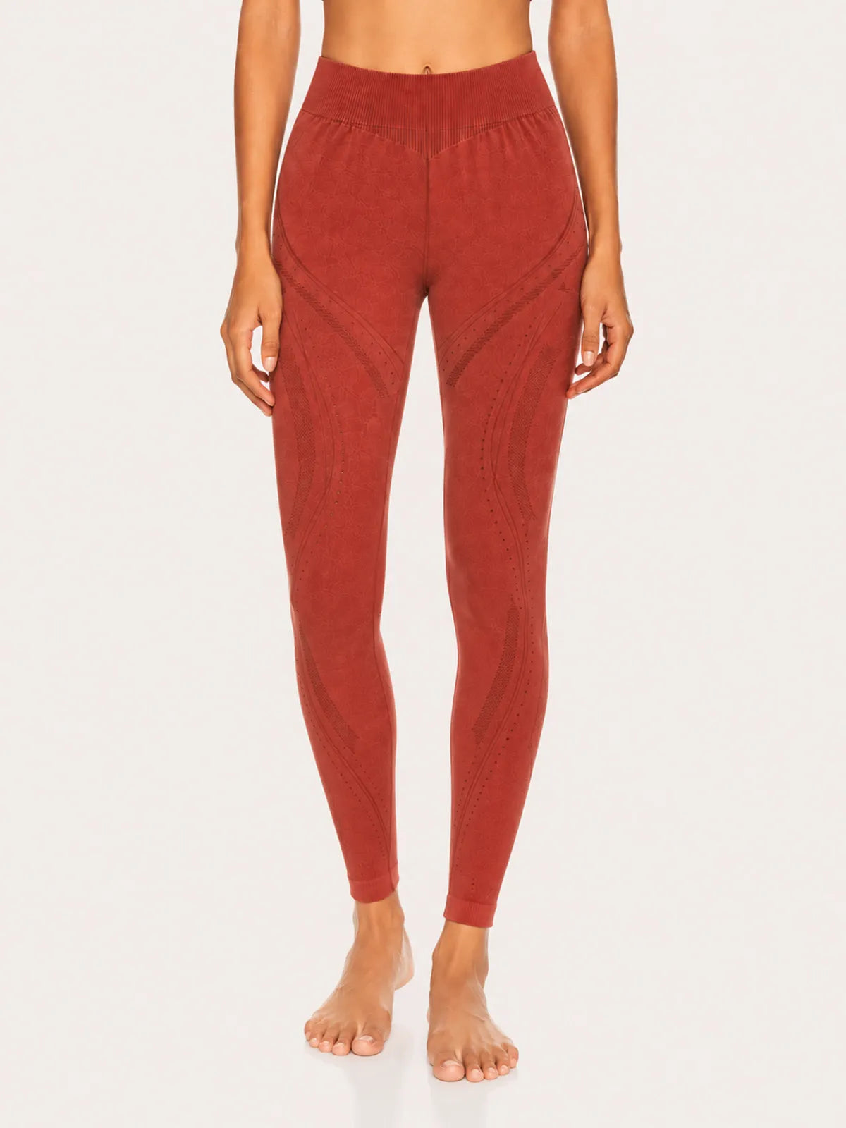 Leggings a Maglia Senza Cuciture Lavaggio Minerale Serie Serenity