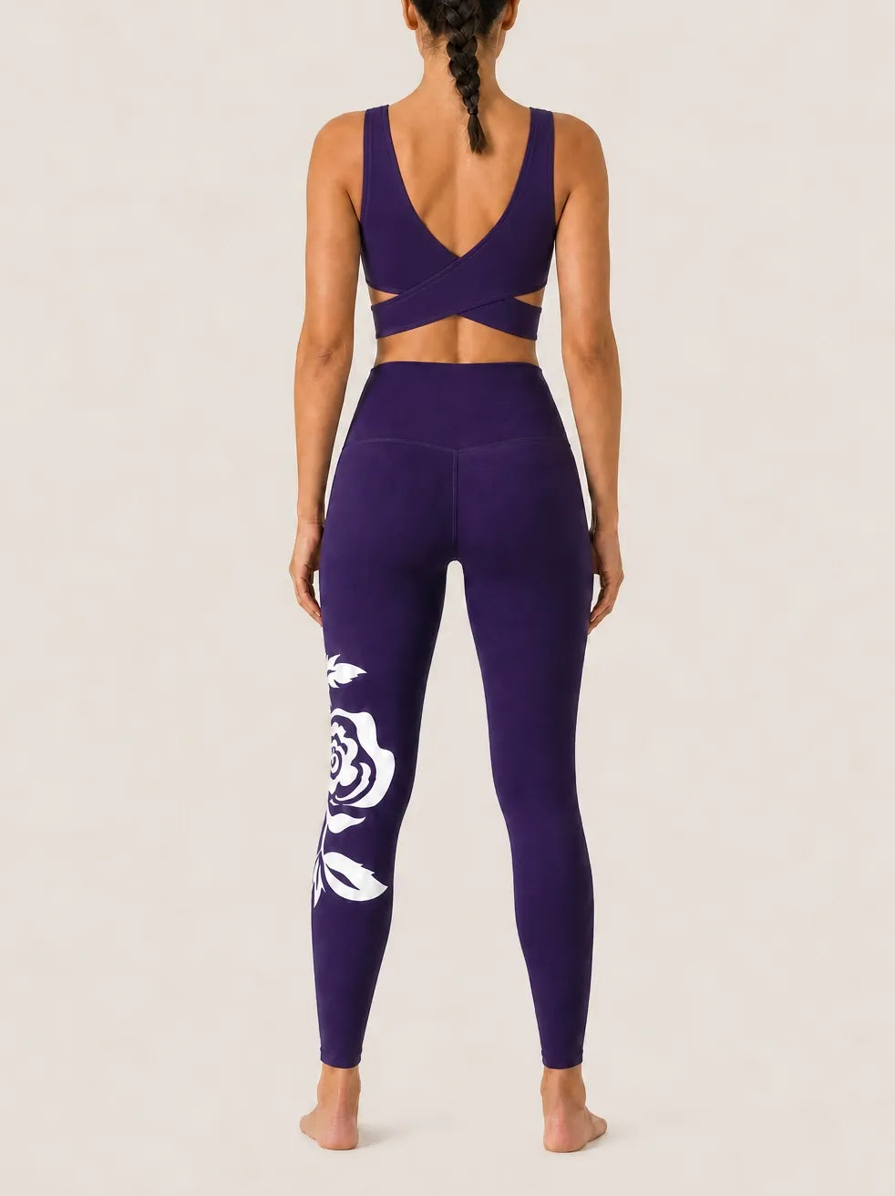 Twilight Rose Longline Sports Bra Set