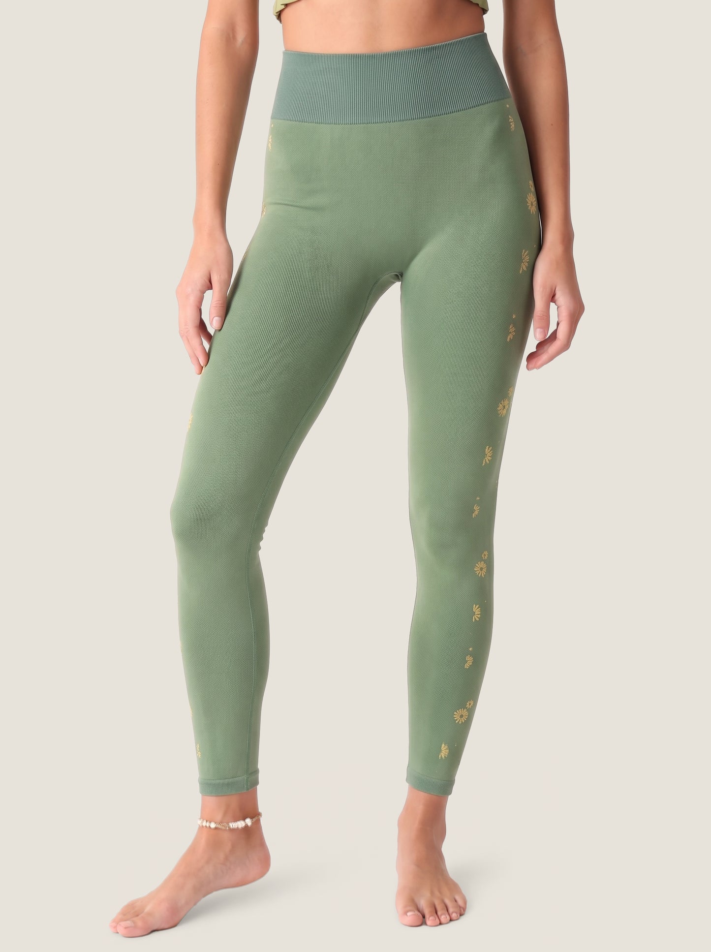 Daisy Jacquard Seamless Leggings