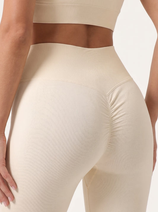 The Serenity Series: High-Waist Ribbed Seamless Leggings