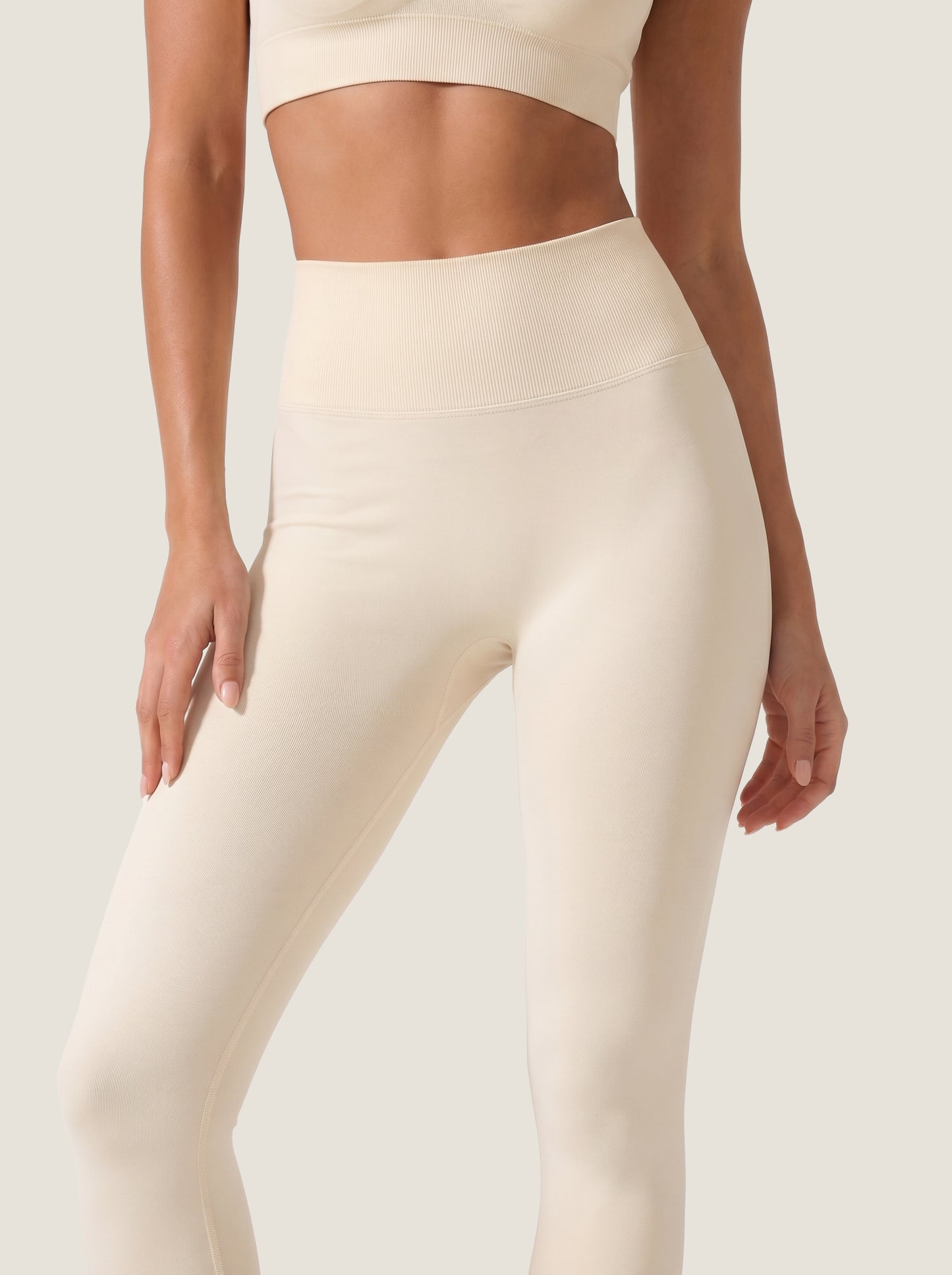 Ribbed High-Waist Seamless Leggings