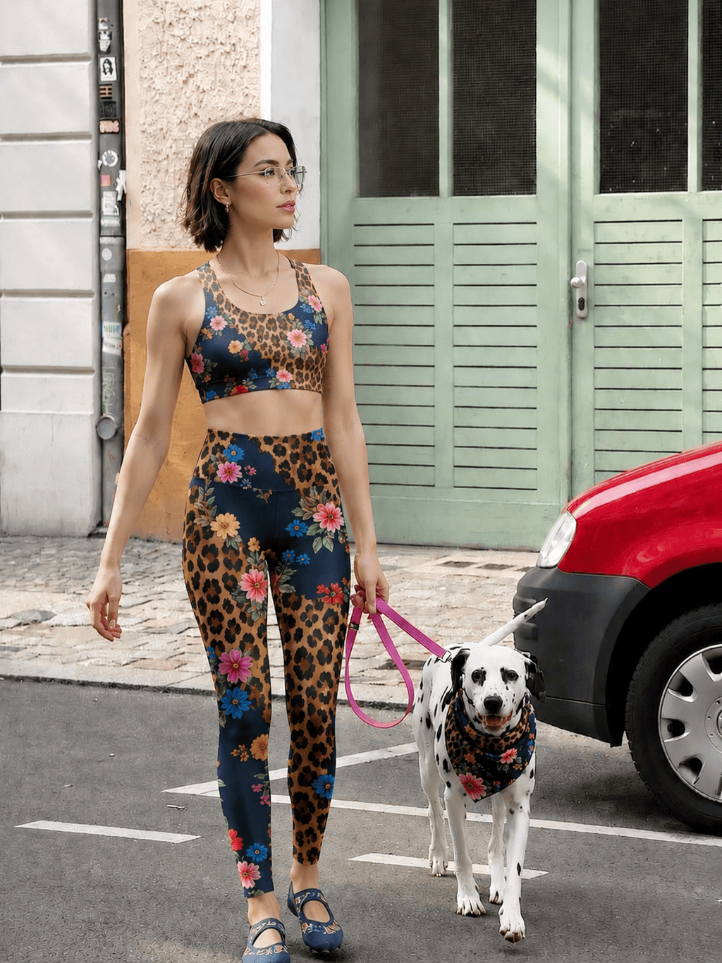 Wildflower Noir Longline Sports Bra Set
