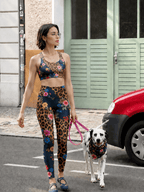 Wildflower Noir Longline Sports Bra Set