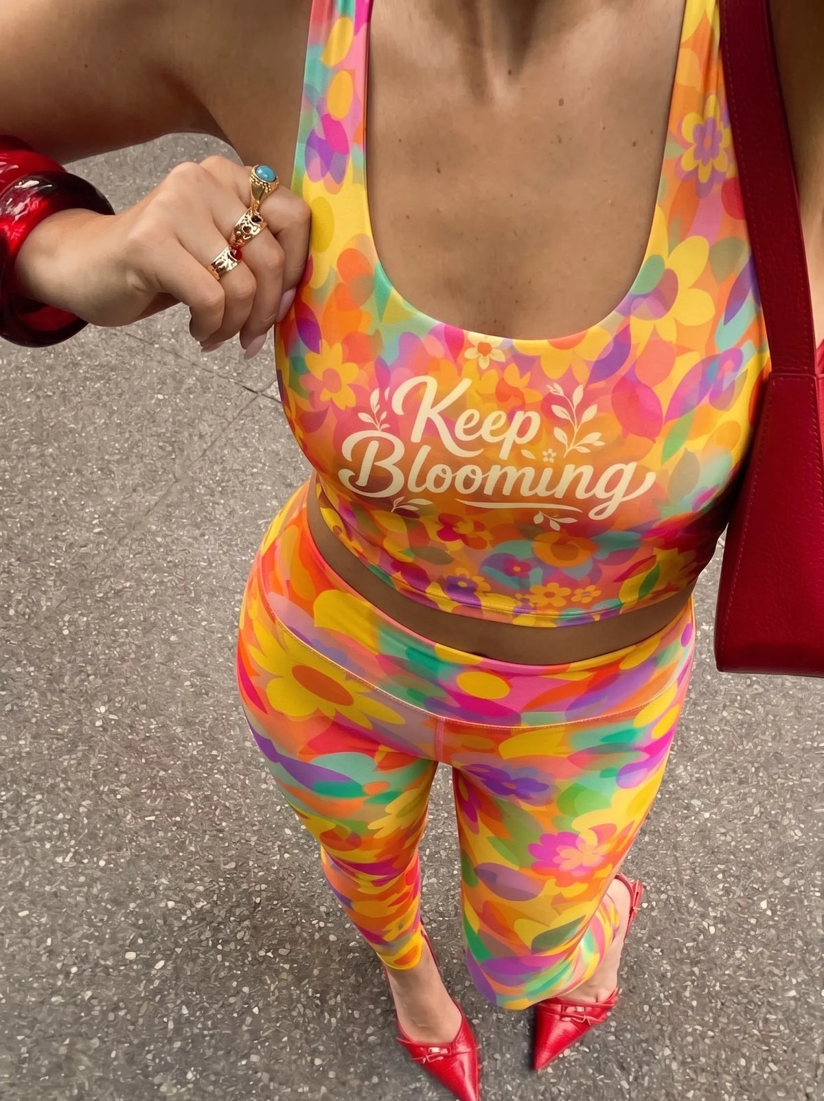 Keep Blooming Sports Bra Set