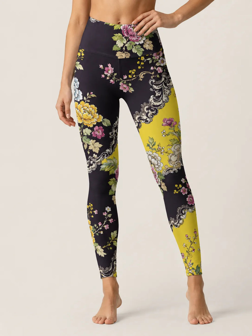 Vintage Lace Garden High-Rise Leggings