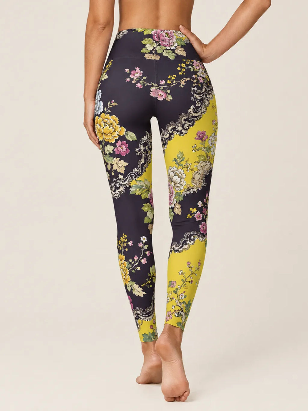 Vintage Lace Garden High-Rise Leggings