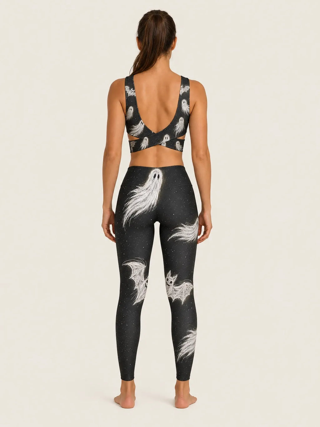 Midnight Haunt Longline Sports Bra Set