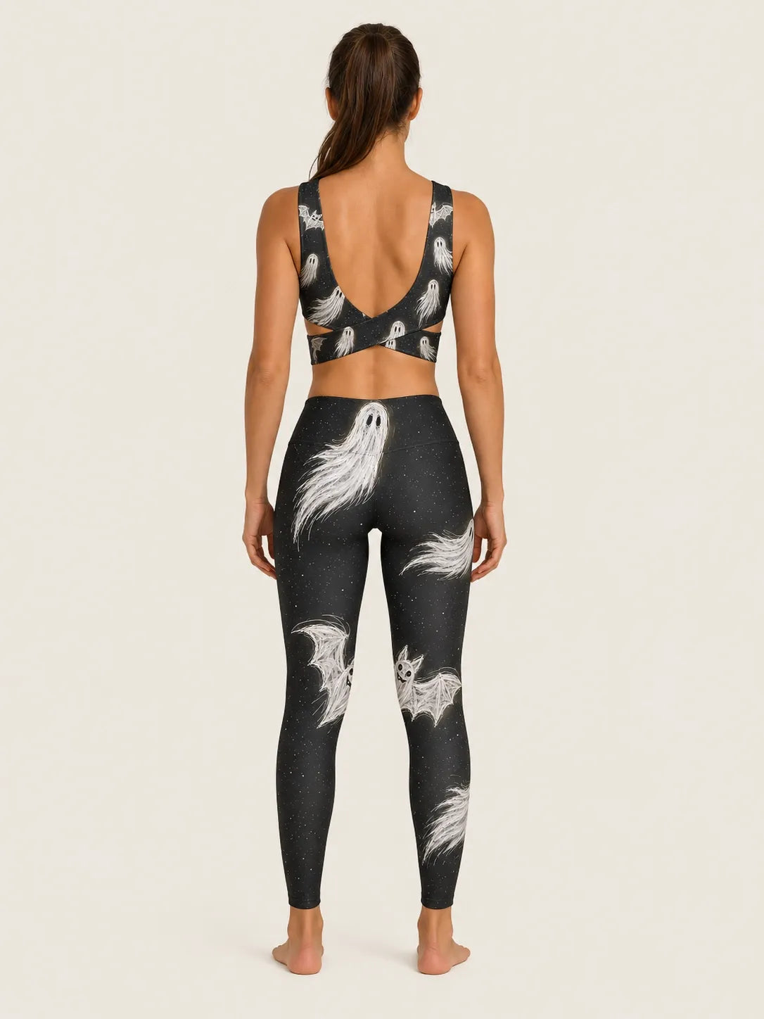 Midnight Haunt Longline Sports Bra Set