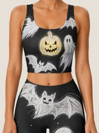 Midnight Haunt Longline Sports Bra Set