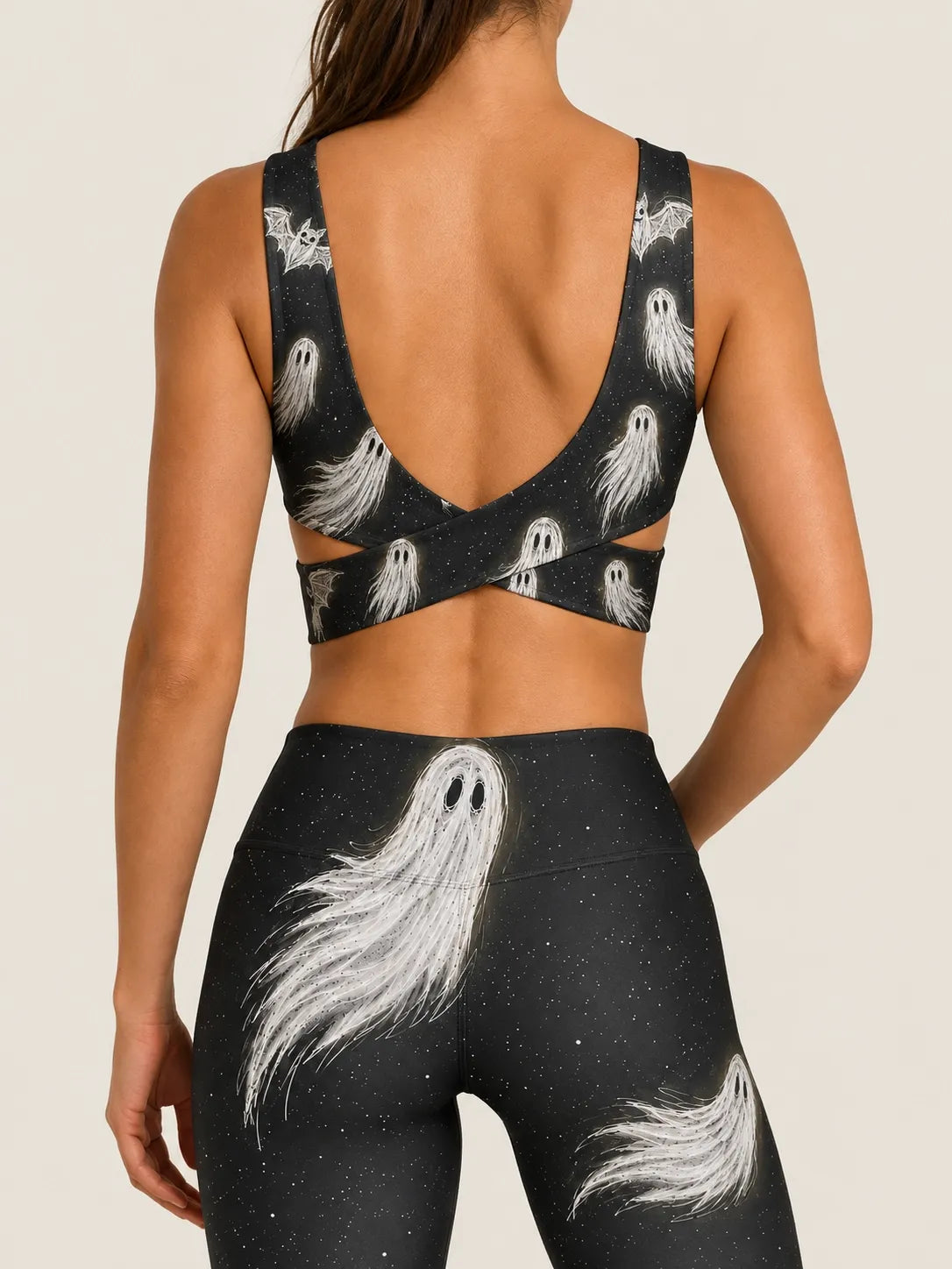Midnight Haunt Longline Sports Bra Set