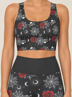 Midnight Rose Longline Sports Bra Set