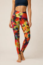 Abstract Watercolor High-Rise Leggings