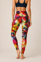 Abstract Watercolor High-Rise Leggings