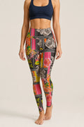Cinematic Rose Collage High-Rise  Leggings